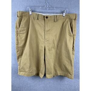 Eddie Bauer Legend Wash Shorts‎ Men's 42 Brown Khaki Chino Classic Preppy
